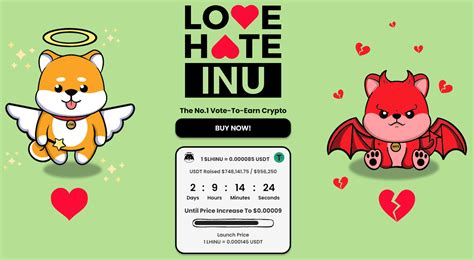 Lhinu coin  Love Hate Inu is the pioneering Vote-to-Earn Utility Meme Coin